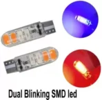 Dual color led Parking red and blue T10 for universal use 4Pcs - Image 2