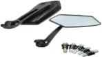 2 pcs Manual Rear View Mirror For Universal Use with multiple fitting options in all sort of vehicles - Image 2
