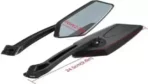 2 pcs Manual Rear View Mirror For Universal Use with multiple fitting options in all sort of vehicles - Image 3