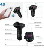 CAR X8 Dual USB v4.0 Car Modulator Bluetooth Device with FM Transmitter - Image 5