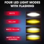 Led Mini Driving Lights 4 Mode dual color Back Up Lamp Car - Image 4