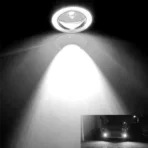 89mm Car COB Angel Eyes Fog Light Led Headlight Lamp Fits Mostly Cars - Image 2