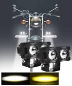 2 Led Metal Fog Lamp with 4 Modes - Dual Yellow & White Light for Enhanced Visibility - Image 6