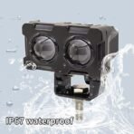 2 Led Metal Fog Lamp with 4 Modes - Dual Yellow & White Light for Enhanced Visibility - Image 3