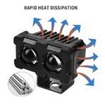 2 Led Metal Fog Lamp with 4 Modes - Dual Yellow & White Light for Enhanced Visibility - Image 5