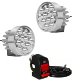 Round 12 LED Fog Lights for Bikes & Cars | High-Performance Extra Lights - Image 4