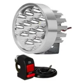 Round 12 LED Fog Lights for Bikes & Cars | High-Performance Extra Lights - Image 3