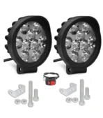 Powerful Oval 9-LED Fog Lights for Bikes & Cars | Durable ABS Plastic Body - Image 2