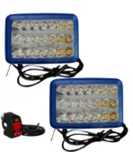 21 LED Dual Color Fog Lights for Bike & Car | Yellow & White Light | Pichku.com - Image 5