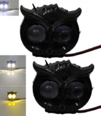 Dual Tone Owl LED Fog Lights: Enhanced Visibility for Bikes, Cars, Thar & Jeep - Image 4