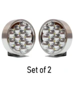 Round 12 LED Fog Lights for Bikes & Cars | High-Performance Extra Lights - Image 5